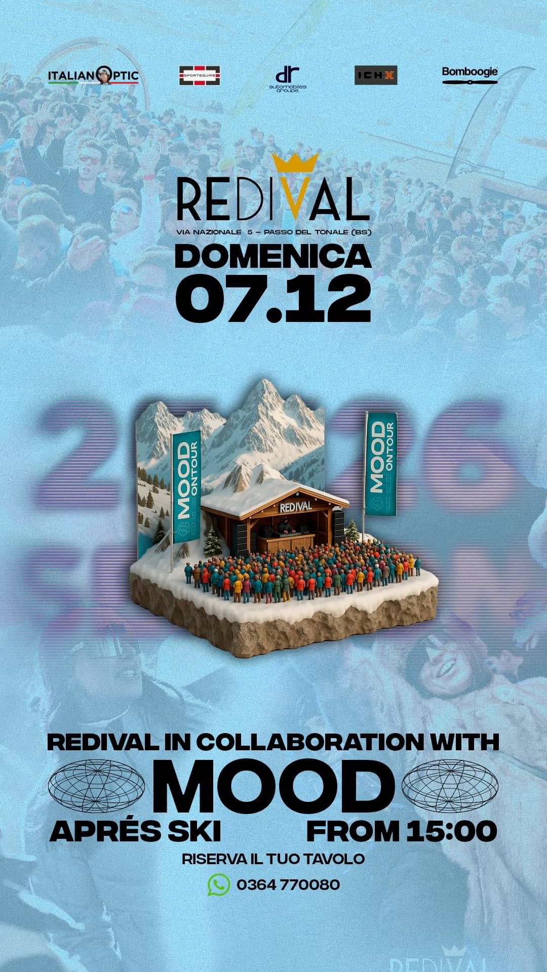 eventi apres ski passo del tonale redival