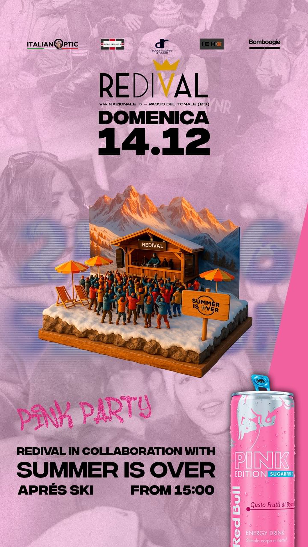 eventi apres ski passo del tonale redival