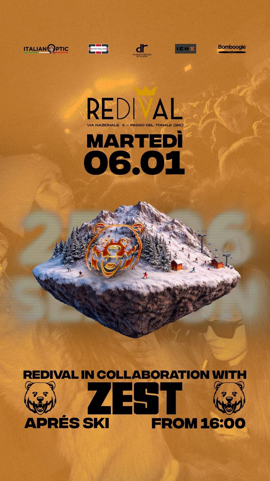 Eventi après ski redival passo tonale