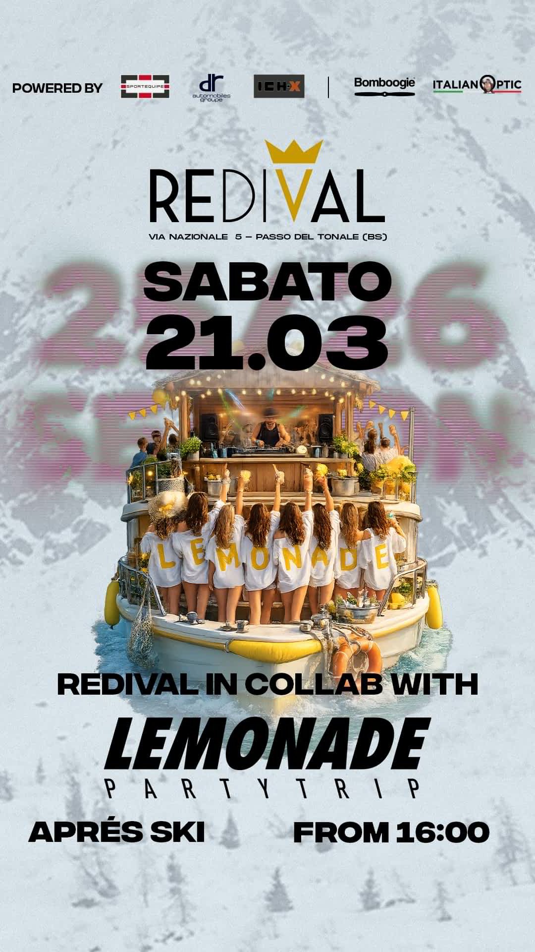 home page 16 Eventi après ski redival passo tonale