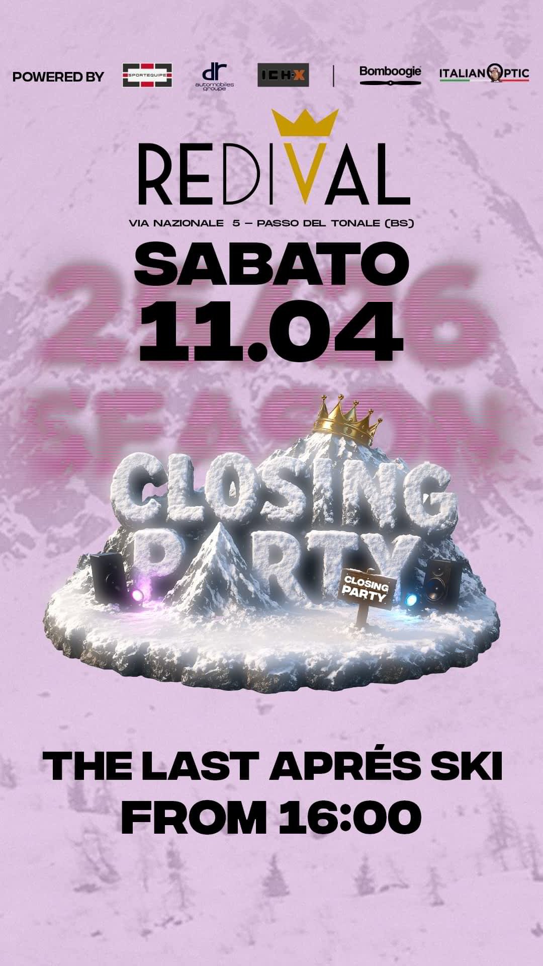 Eventi après ski redival passo tonale